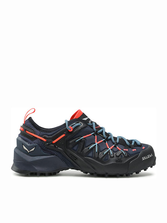 Salewa Wildfire Edge GTX Women's Hiking Shoes Waterproof with Gore-Tex Membrane Blue