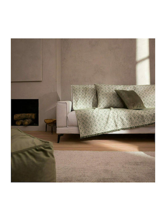 Gofis Home Three-Seater Sofa Throw Asteroid 180x310cm Pine Green 944/30