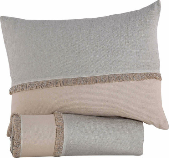 Nef-Nef Homeware Nature Decken & Couchdecken Zweisitzer-Sofa Überwurf 170x250cm Grau / Leinen