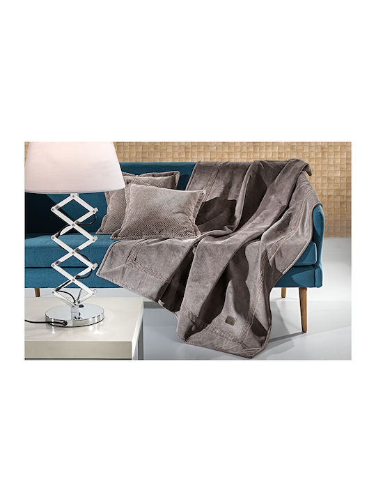 Guy Laroche Three-Seater Sofa Throw Rubicon 170x300cm Choco 1133086217014