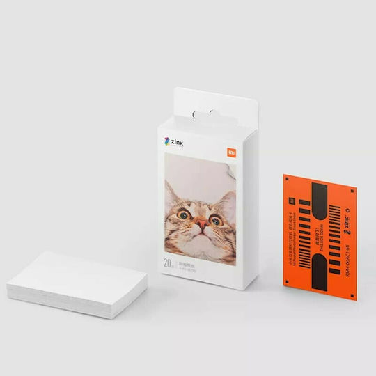 Xiaomi Mi Portable Photo Paper Gloss A8 (5.2x7.4) 30gr/m² for Zink Printers 20 Sheets