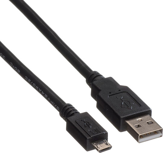 Roline S3151-400 Редовен USB 2.0 до микро USB кабел Черно 0.8м (S3151-400) 1бр