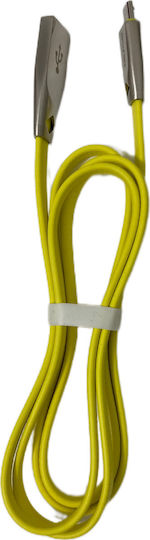 Awei CL-96 1m Flat USB 2.0 to micro USB Cable Yellow