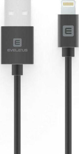 Evelatus MFI07 USB-A to Lightning Cable Black 2m (MFI07BK)