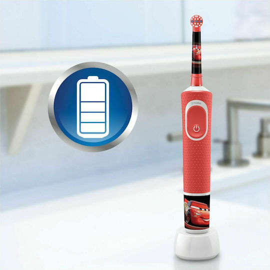 Oral-B Vitality Elektrische Kinderzahnbürste mit Stoppuhr für 3+ Jahre Cars Rote