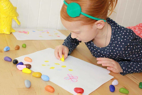 Crayon Rocks Σόγιας Σετ Κηρομπογιές Σε Λευκό Βαμβακερό Πουγκί 32τμχ