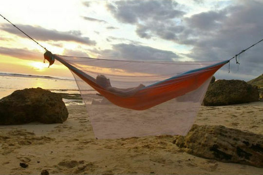 Ticket To The Moon Cort pentru camping hamac Alb 280x130cm.