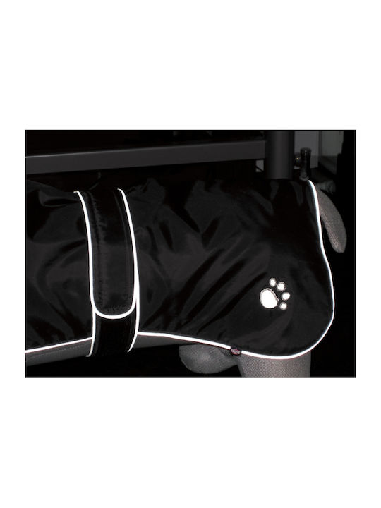 Trixie Orleans Black Fleece / Waterproof Dog Coat with 30cm Back Length
