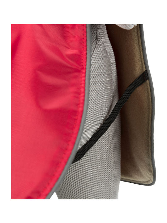 Trixie Orleans Red Fleece / Waterproof Dog Coat with 55cm Back Length