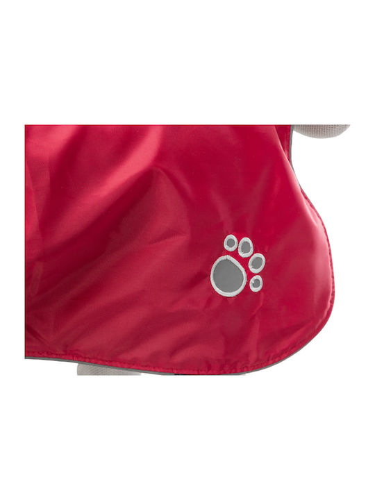 Trixie Orleans Red Fleece / Waterproof Dog Coat with 55cm Back Length