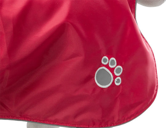 Trixie Orleans Red Fleece / Waterproof Dog Coat with 55cm Back Length