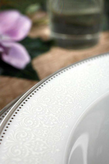 Cryspo Trio Dalia White Porcelain Dinnerware Set 43.8360.40 20pcs