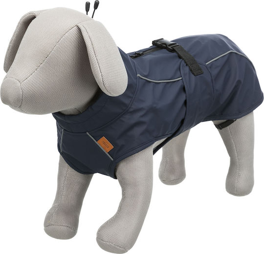 Trixie Husum Blue Waterproof / Windproof Dog Coat with 40cm Back Length