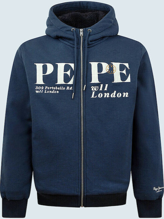 Ludwing Ζακέτα με Κουκούλα Navy