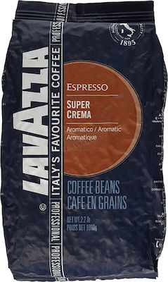 Lavazza Καφές Espresso Super Crema σε Κόκκους 1000gr