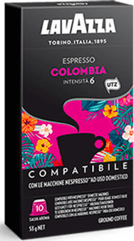 Lavazza Капсули Еспресо Colombia Съвместими с машина Nespresso 10капси