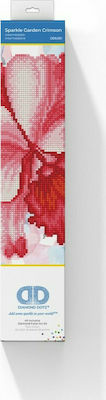 Diamond Dotz Canvas Diamond Painting Kit Mosaic - Sparkle Garden Crimson DD5.051