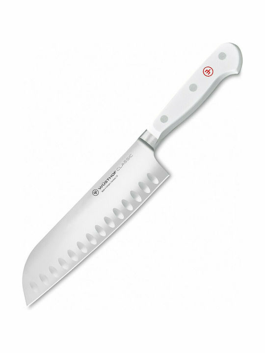 Wusthof Classic Μαχαίρι Santoku από Ανοξείδωτο Ατσάλι White 17cm 1040231317