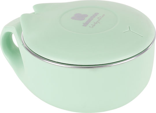 Kikka Boo Baby Food Bowl Stainless Steel Food Bowl 200ml Metallic Green