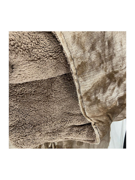 Sunshine Bettbezug Einzelbett 160x220cm Coral Mocha