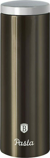 Berlinger Haus Metallic Line Ваза за Паста с Капак от Неръждаема Стомана Carbon Collection 9.5x9.5x30см 1 Брой