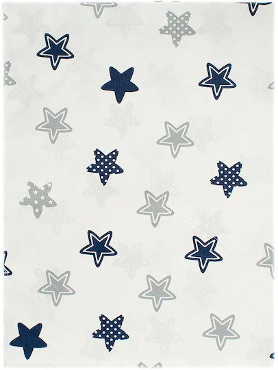 Dimcol Star Baby Cotton Pillowcase Blue 35x45cm