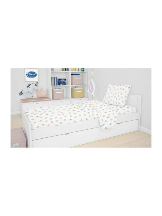 Dimcol Star Baby Cotton Pillowcase Gray 35x45cm