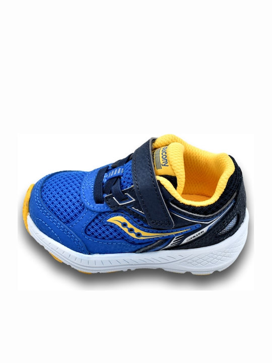 Cohesion Waterproof Kids Sports Shoes Running with Hoop & Loop Closure Blue