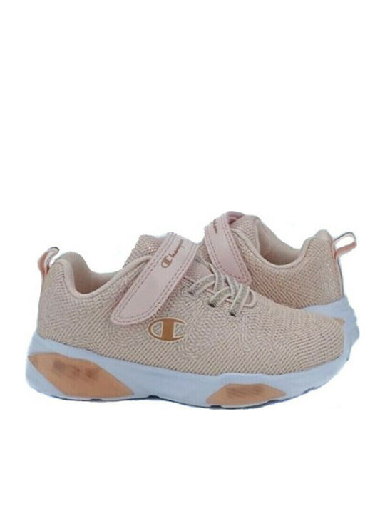 Wave G Ps Kinder Sneakers mit Klettverschluss & Lichtern Rosa