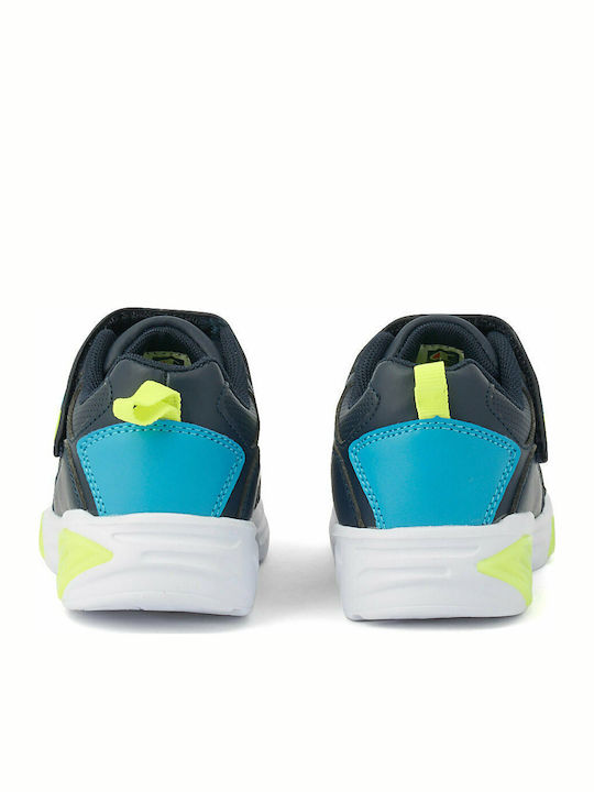 Wave Παιδικά Sneakers με Σκρατς & Φωτάκια Navy Μπλε