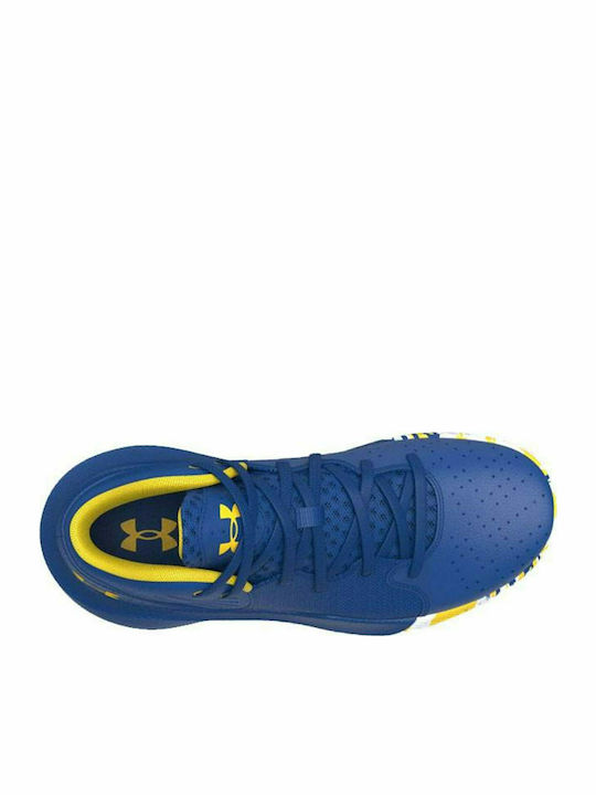 Ua Gs Jet Kinder Sportschuhe Basketball mit Schnürsenkeln Blau