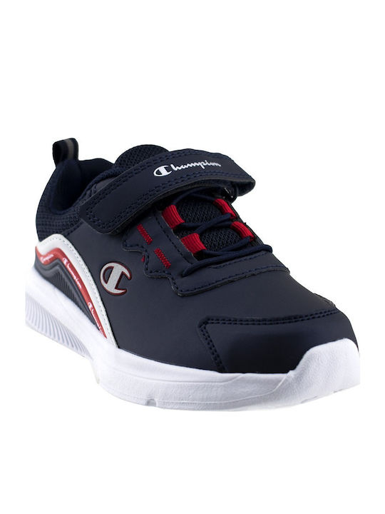 Incaltaminte Sport Copii Low Cut Shout Alergare cu Închidere Hoop & Loop Albastru