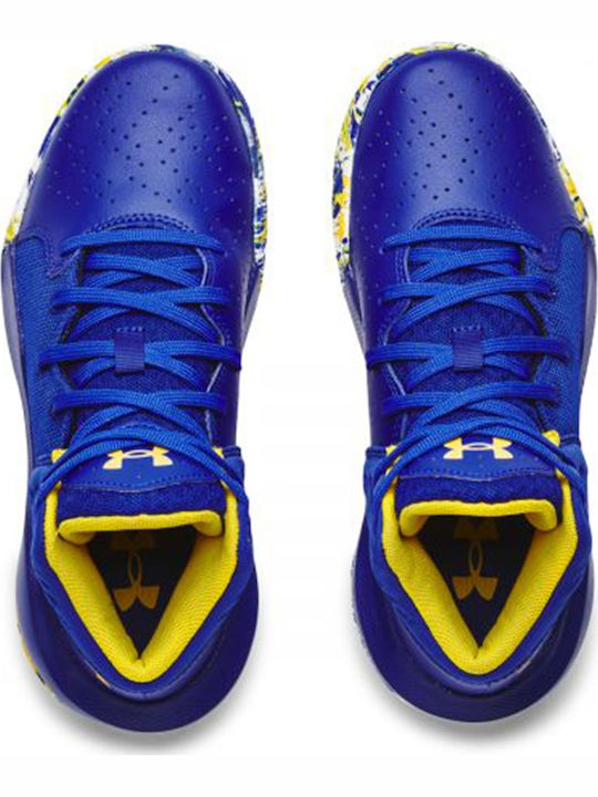 Ua Gs Jet Kinder Sportschuhe Basketball mit Schnürsenkeln Blau