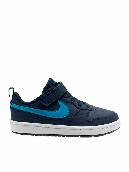 Nike Αθλητικά Παιδικά Παπούτσια Μπάσκετ Court Borough Navy Μπλε