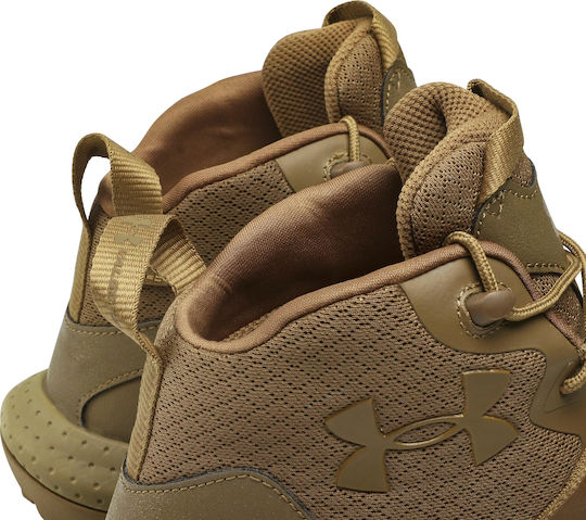 Under Armour Military Half Boots Valsetz Mid from Synthetic Leather Brown 3023741-200