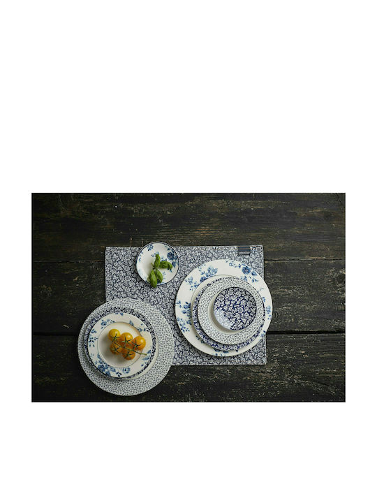 Laura Ashley Blueprints Πιάτο Γλυκού από Πορσελάνη Floris με Διάμετρο 21cm