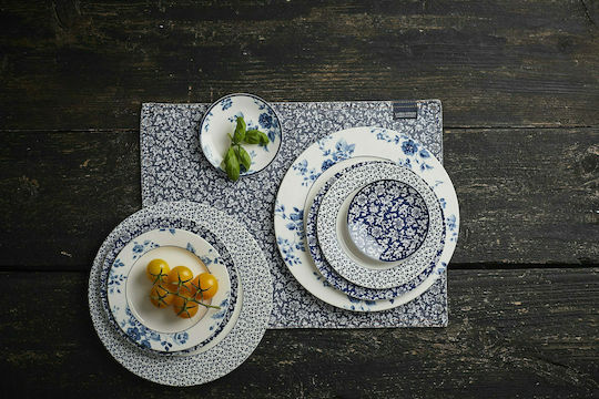 Laura Ashley Blueprints Plate Desert made of Porcelain Floris with Diameter 21cm