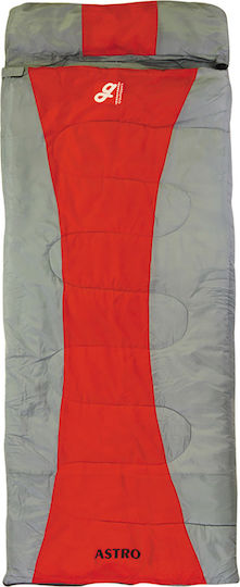 Grasshoppers Astro Sleeping Bag Single 2 Season Red/ Grey