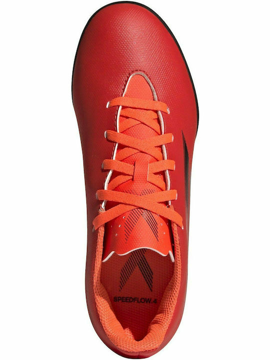 Performance X Speedflow.4 Turf Kids Turf Soccer Shoes Red