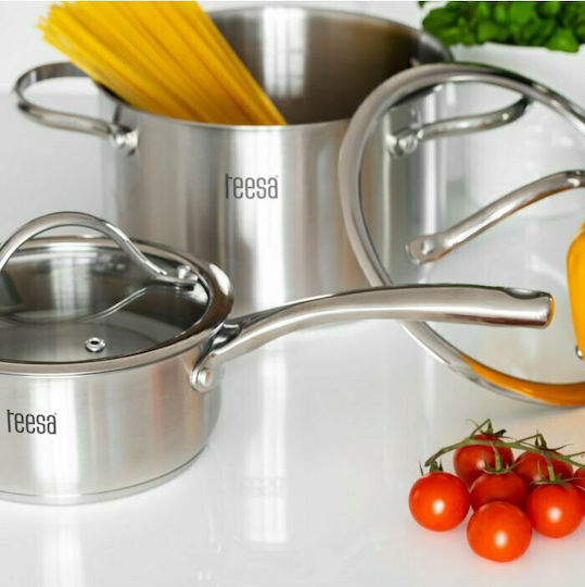 Teesa Cook Expert Master Pots Set Made of Stainless Steel Silver 3 Pieces