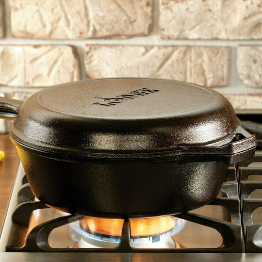 Lodge Combo Σετ Τηγάνια από Μαντέμι Μαύρα 2τμχ