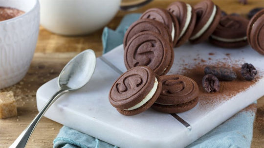 Schar Biscuits Mini Sorrisi With Filling Vanilla 1pcs 100gr