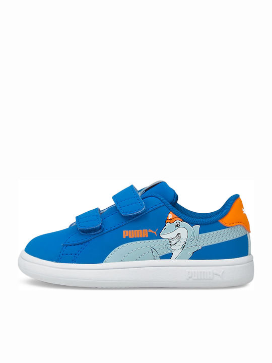 Puma Kids Sneakers Smash V2 with Scratch Turquoise