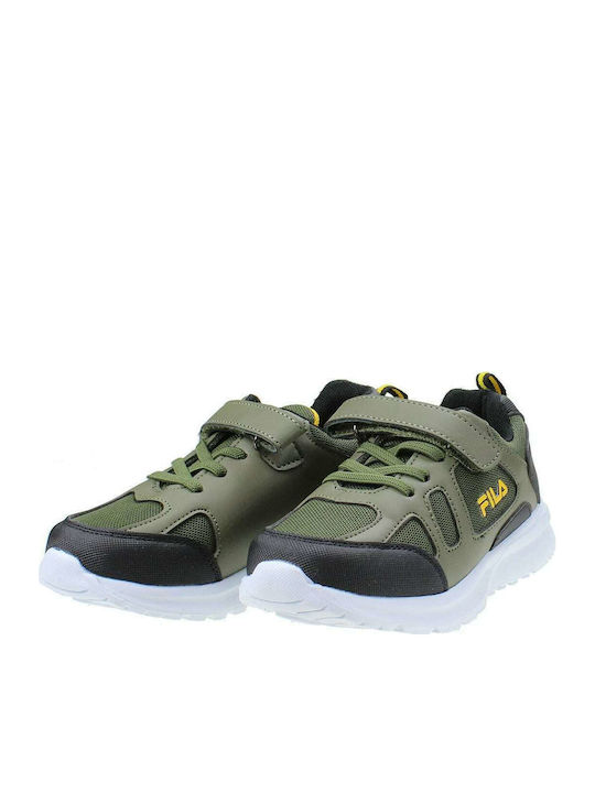 Comfort Strong 2 Παιδικά Sneakers με Σκρατς Χακί