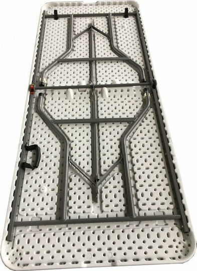 Escape Table Aluminum for Camping Foldable in Case 183x75x74cm White