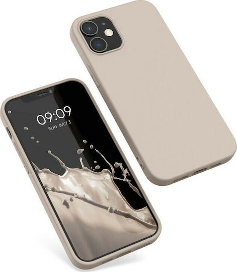 KWmobile Back Cover Silicone Beige Matte (iPhone 12 / 12 Pro)