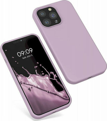 KWmobile Rubberized Umschlag Rückseite Silikon Mauve (iPhone 13 Pro) 55880.140