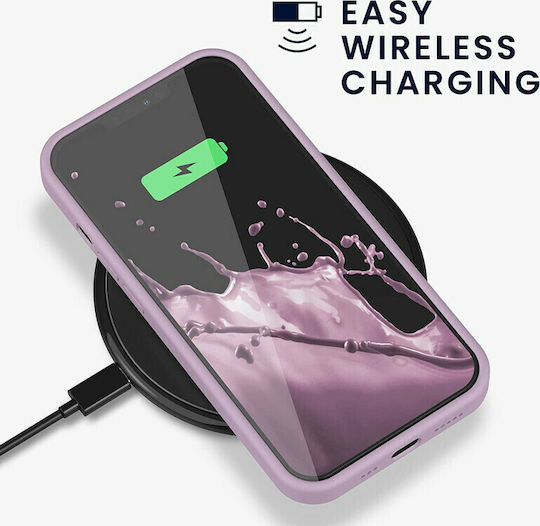 KWmobile Rubberized Back Cover Silicone Mauve (iPhone 13 Pro)