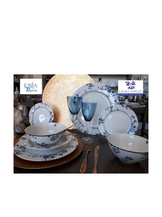 Laura Ashley Blueprints Porcelain Salad Bowl China Rose 23x23x9cm