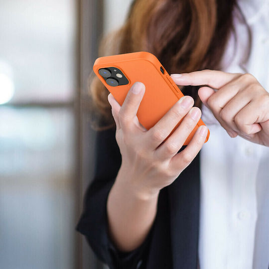 KWmobile Back Cover Silicone Cosmic Orange (iPhone 12 / 12 Pro)